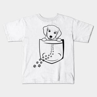 Dog In Pocket Kids T-Shirt